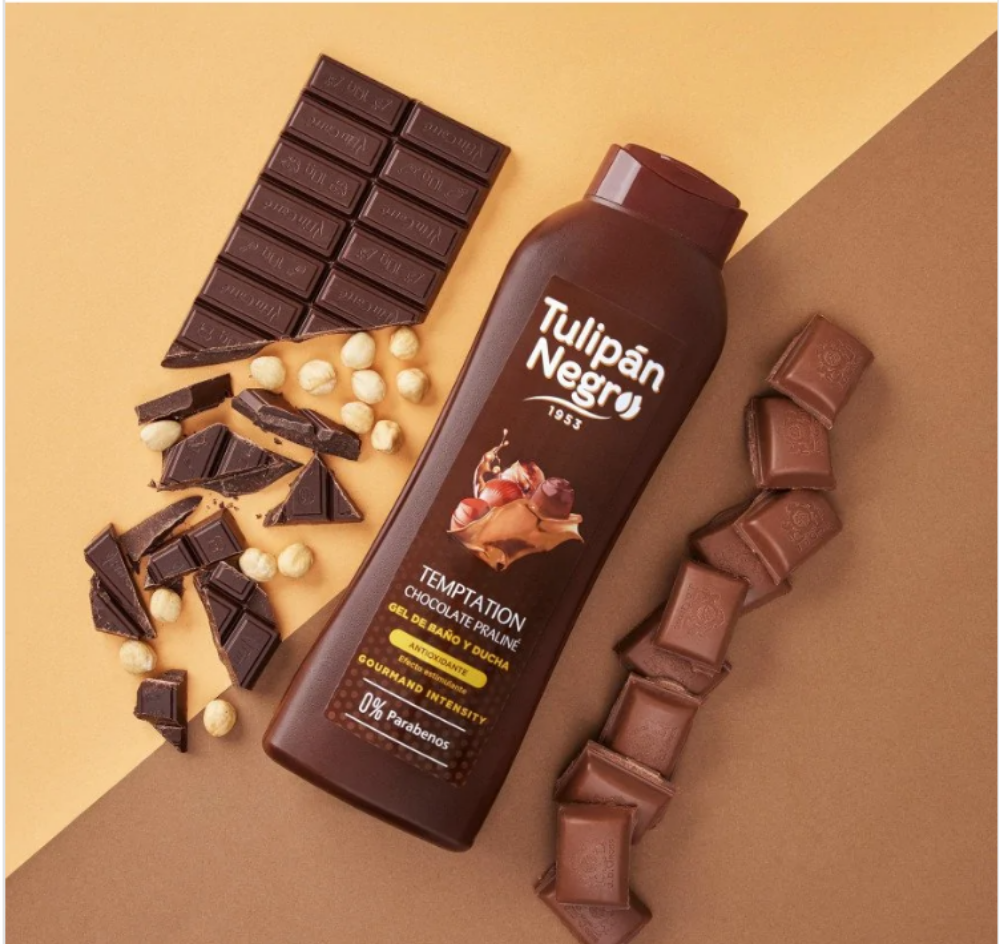 GEL DOUCHE & BAIN TULIPAN NEGRO CHOCOLAT PRALINÉ 650ML