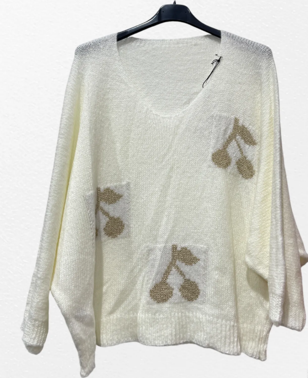 Pull cerise