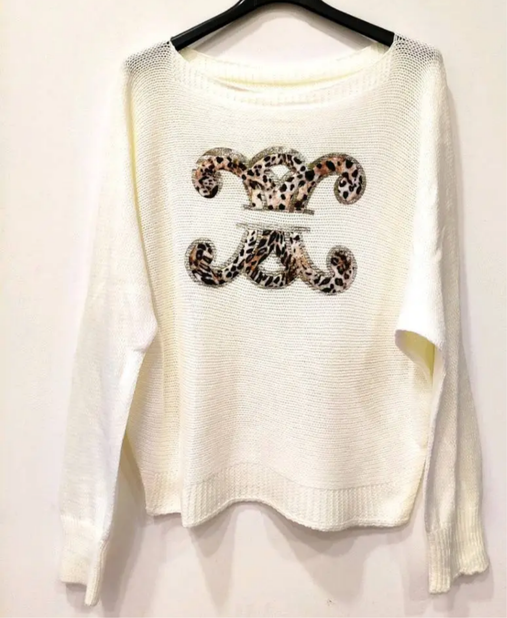 Pull motif léopard