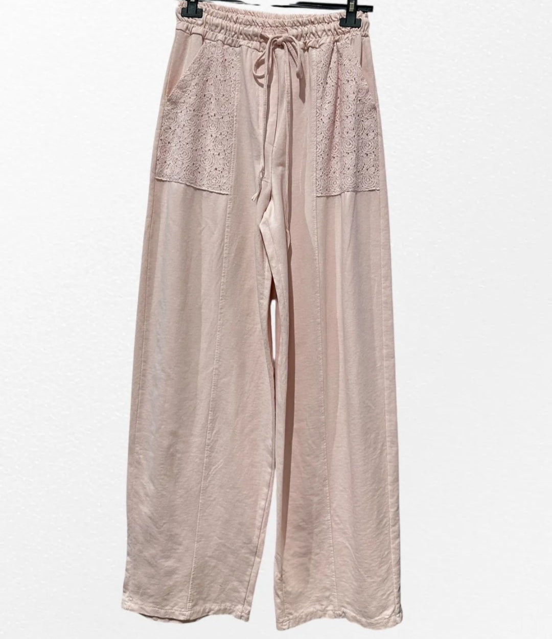 Pantalon dentelle fluide