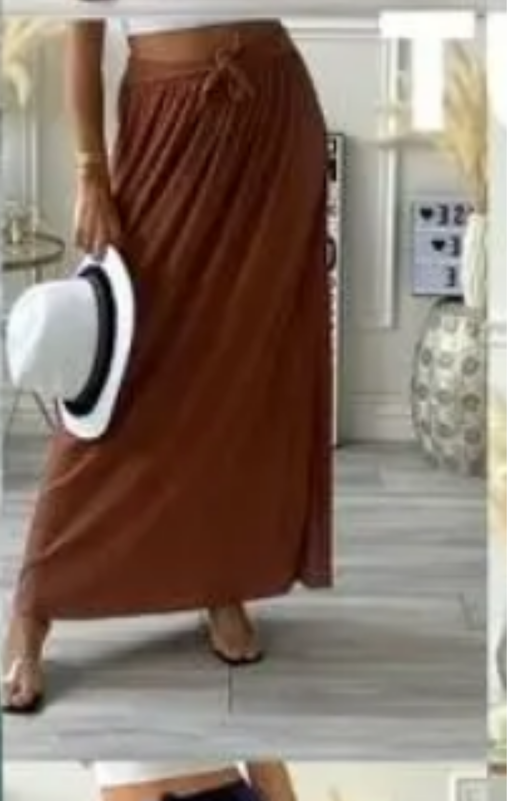 Jupe longue plissée