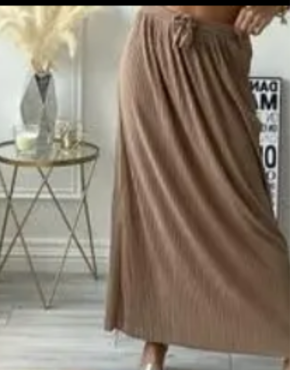 Jupe longue plissée