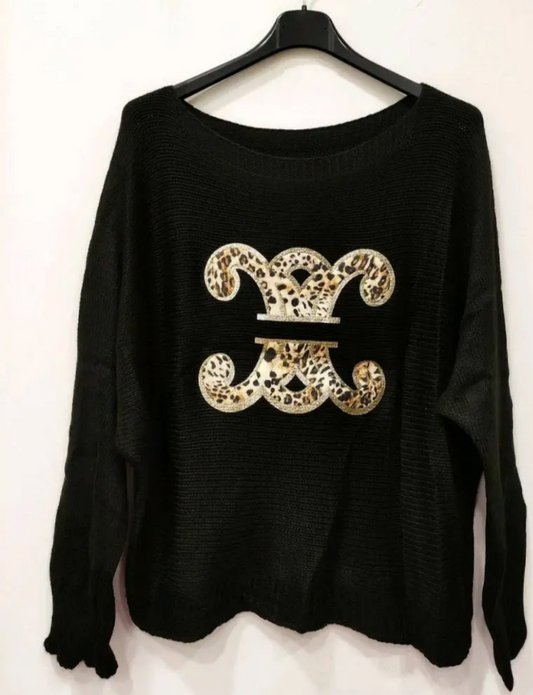 Pull motif léopard