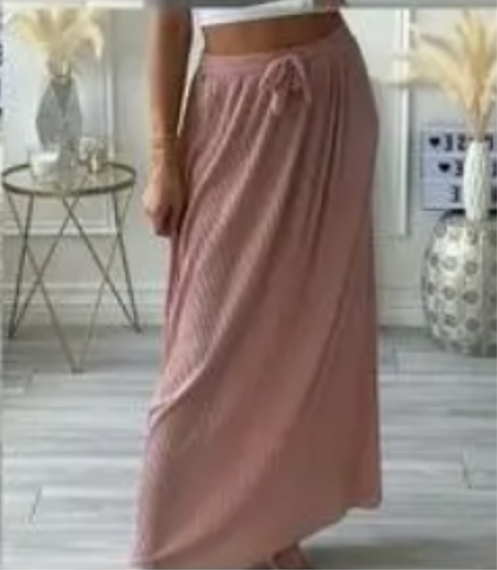 Jupe longue plissée