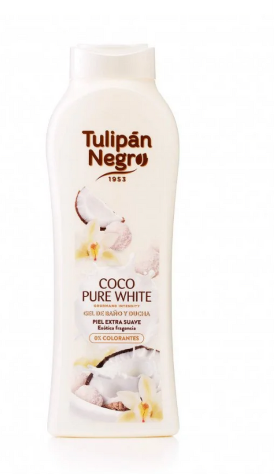 GEL BAIN & DOUCHE GOURMAND TULIPAN NEGRO COCO PURE WHITE 650ML