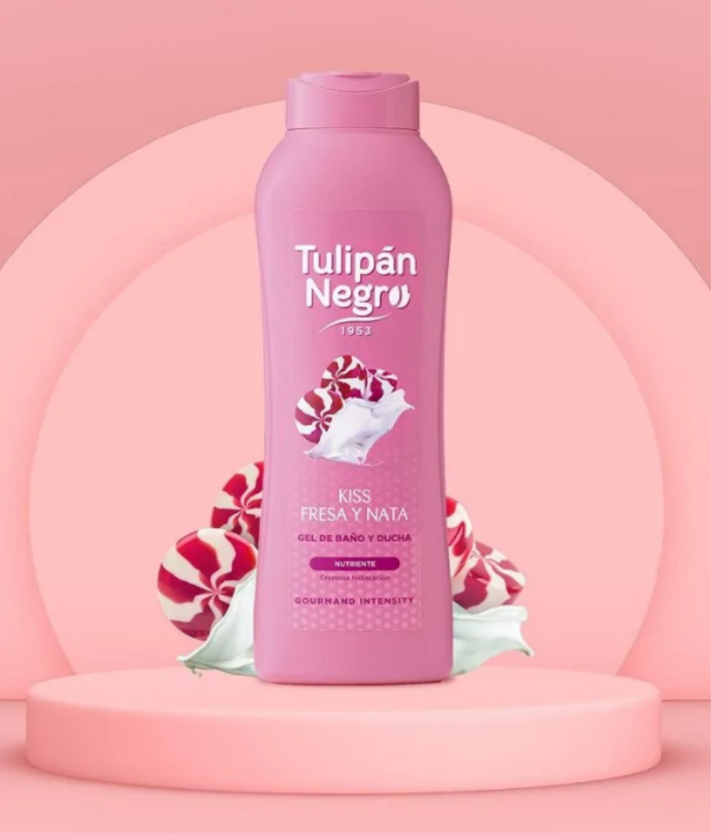 GEL DOUCHE GOURMAND TULIPAN NEGRO FRAISE CHANTILLY 650ML