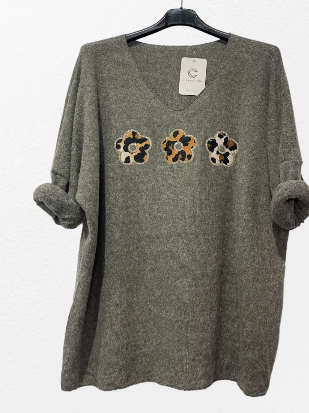 Pull fleur léopard