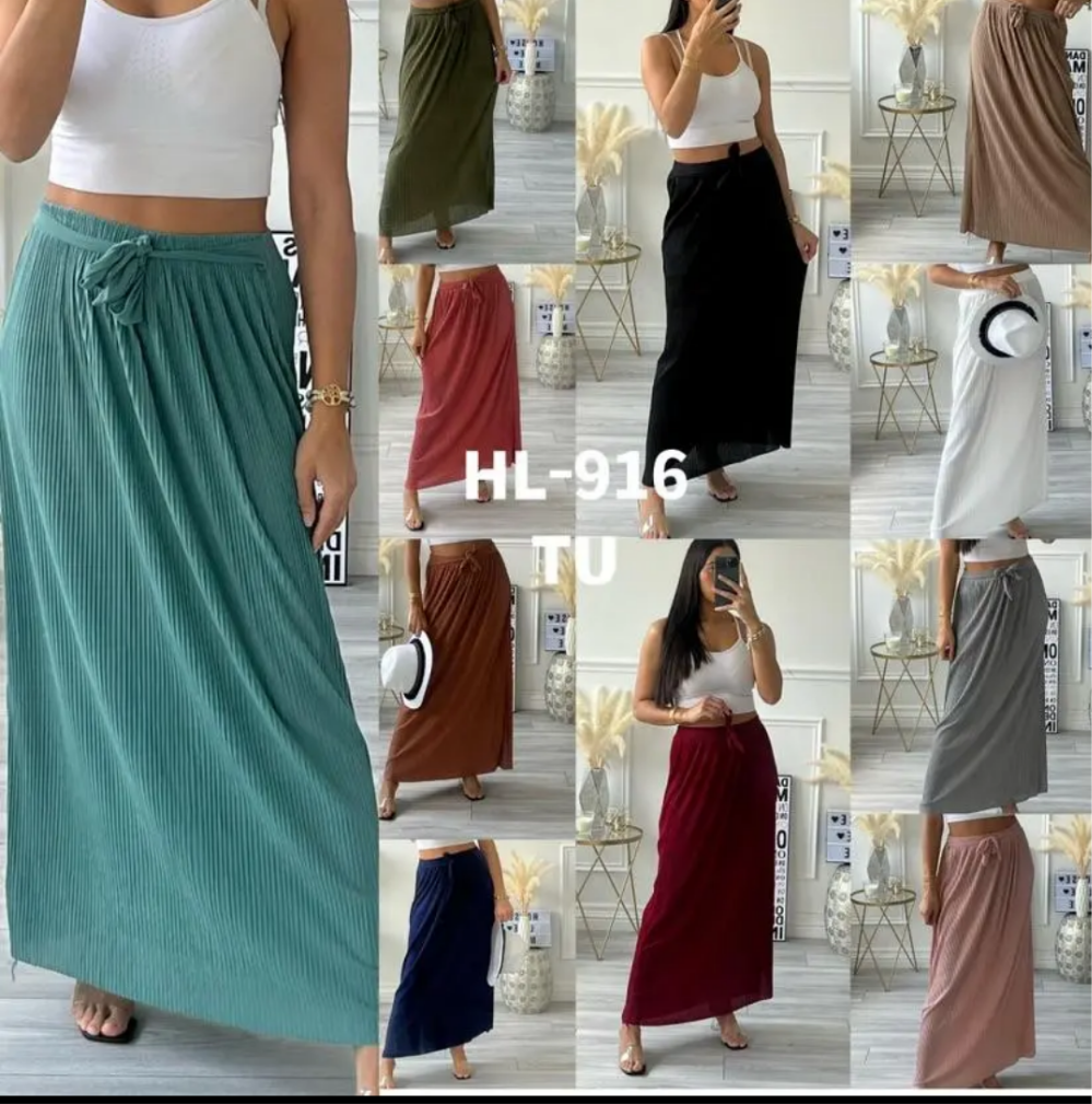 Jupe longue plissée