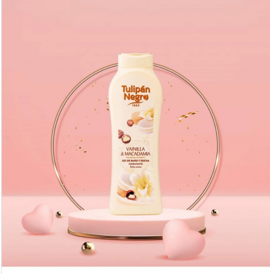 GEL DOUCHE & BAIN TULIPAN NEGRO VANILLE MACADAMIA 650ML