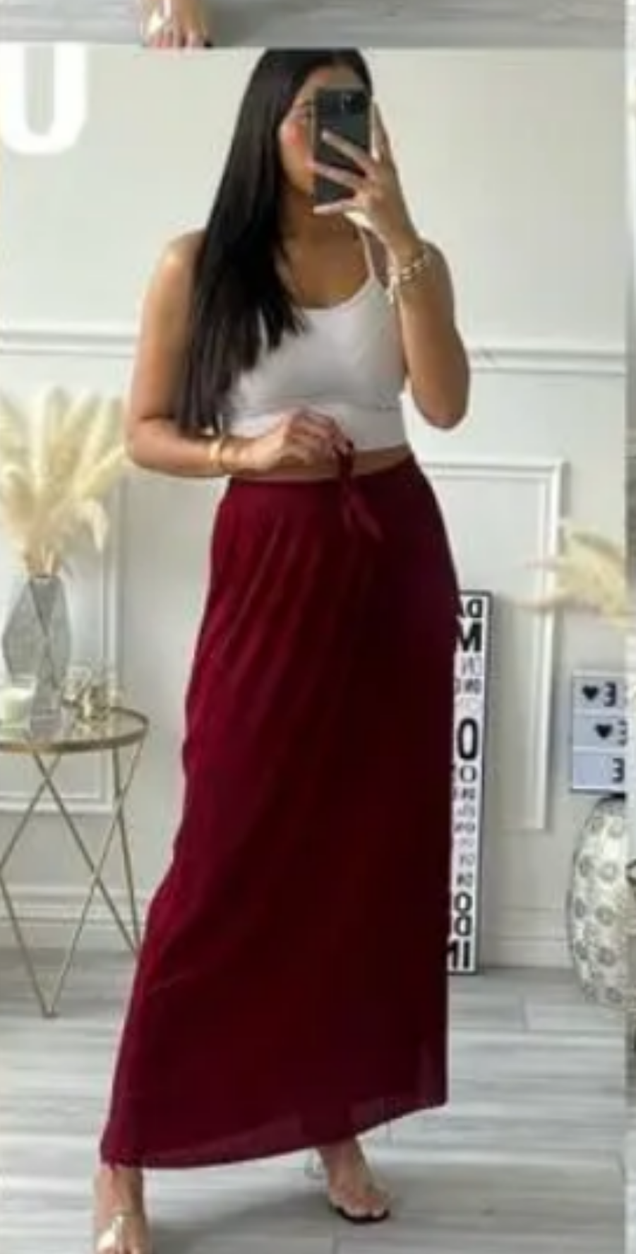 Jupe longue plissée