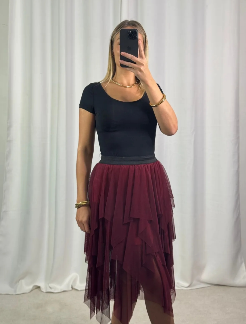 Jupe courte tulle