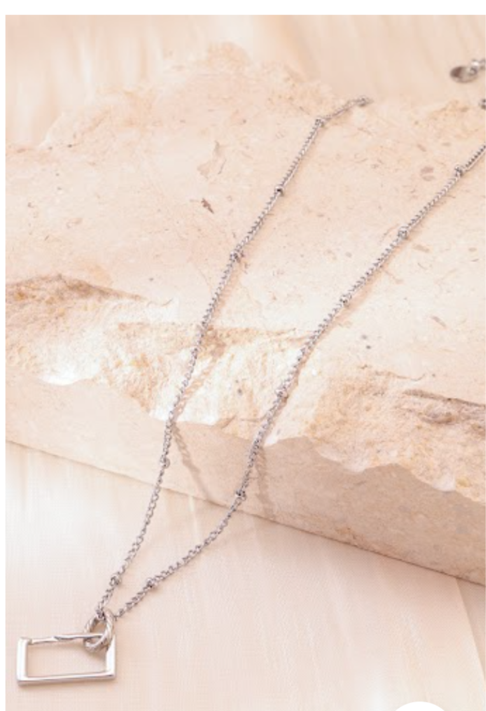 Collier chaîne argentée