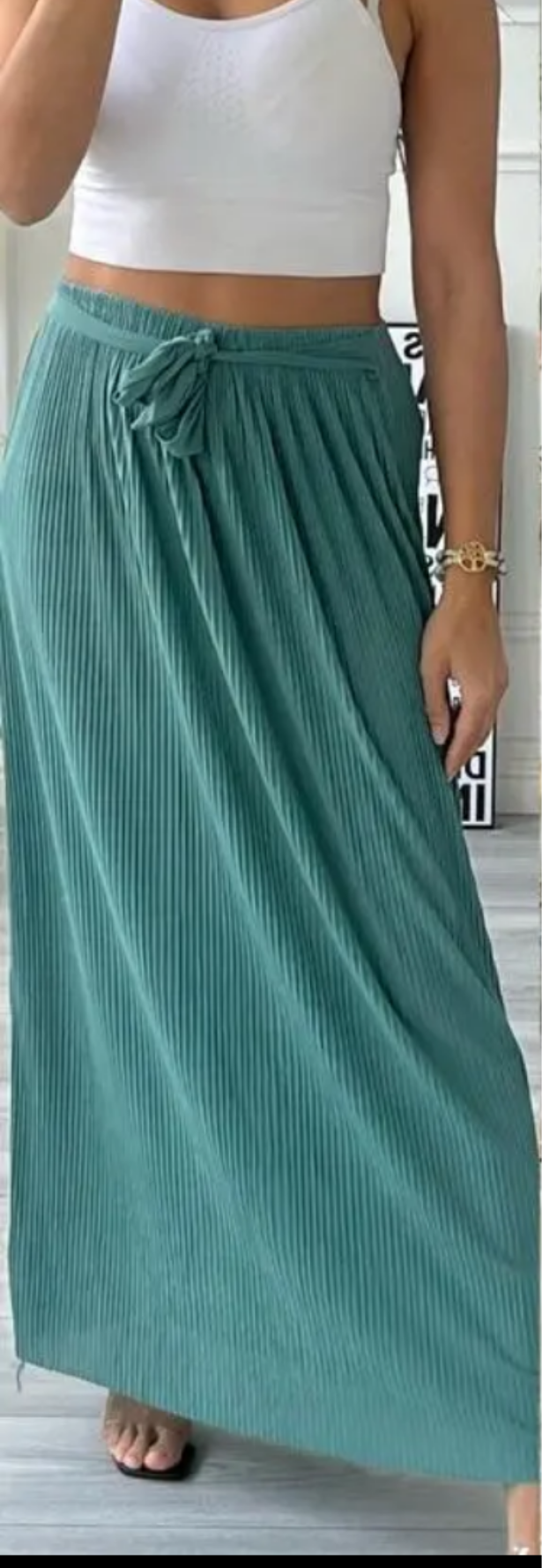 Jupe longue plissée