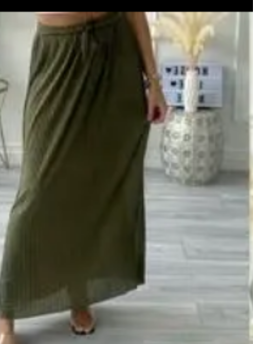 Jupe longue plissée