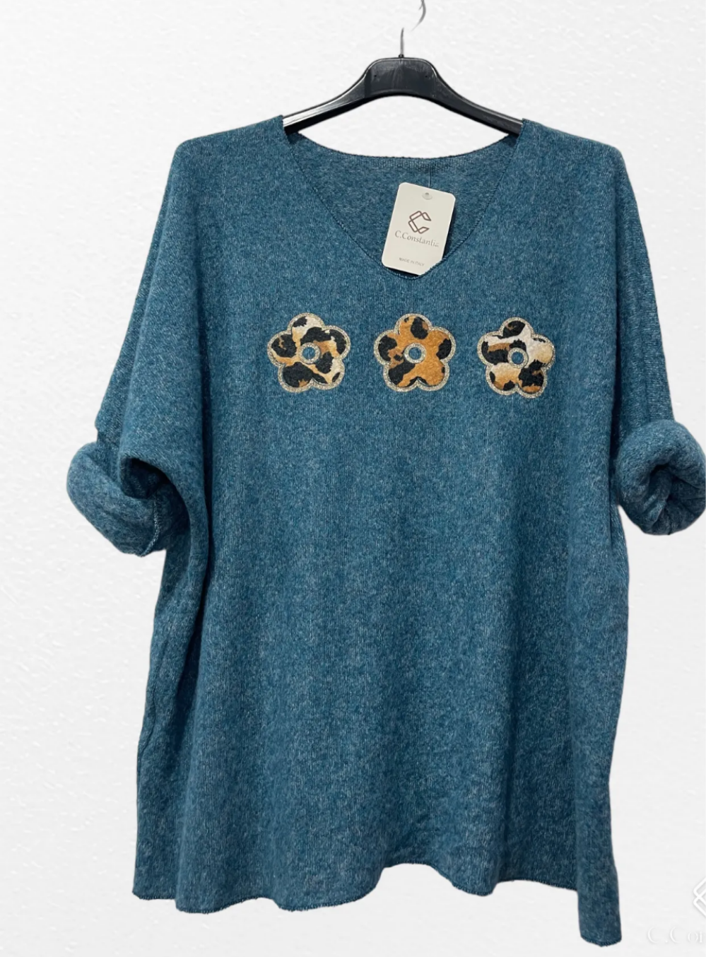 Pull fleur léopard