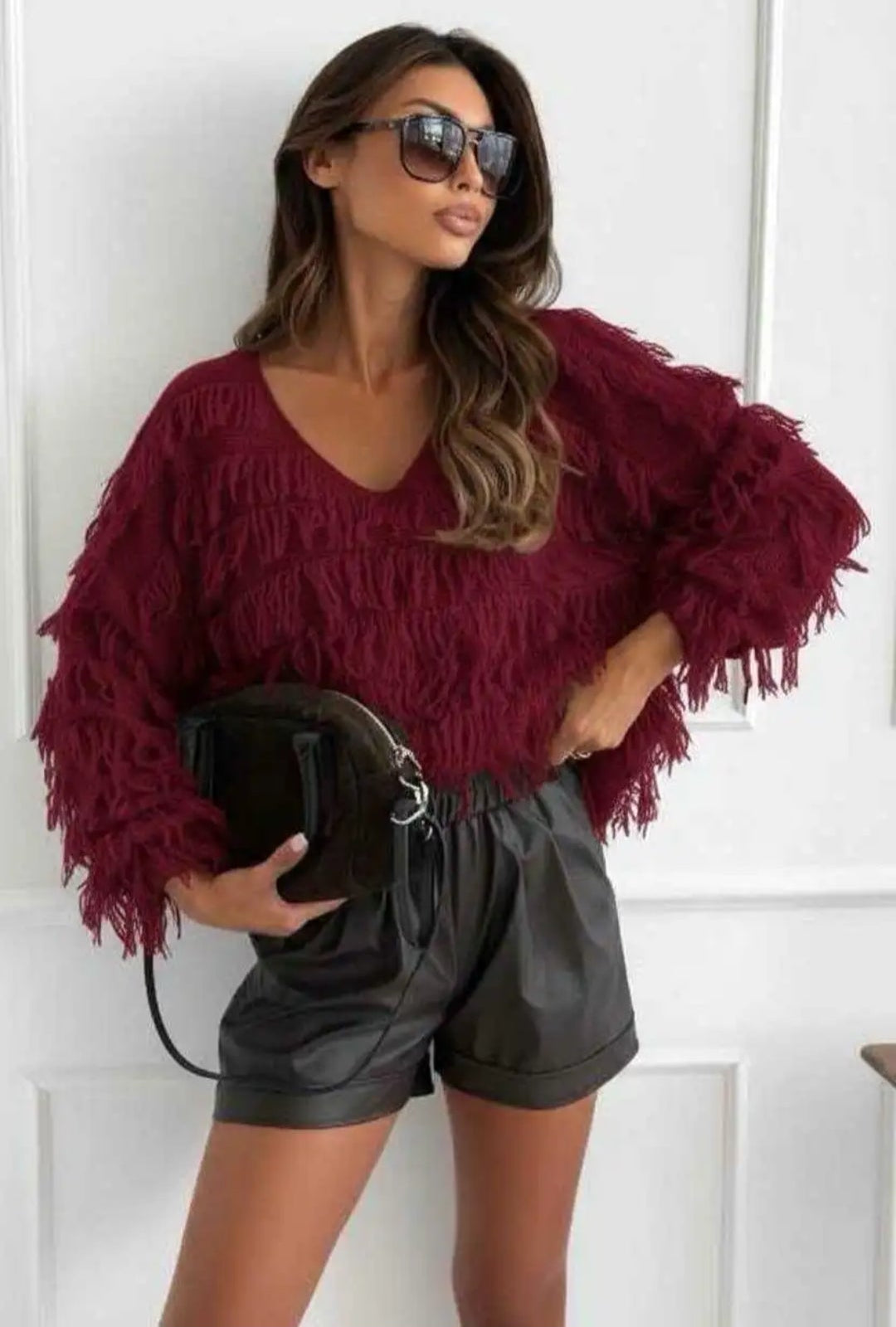 Pull mini franges