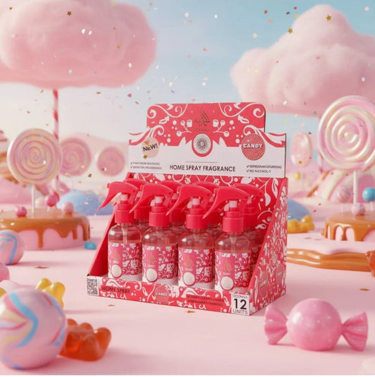 Spray désodorisant d'intérieur candy 120m