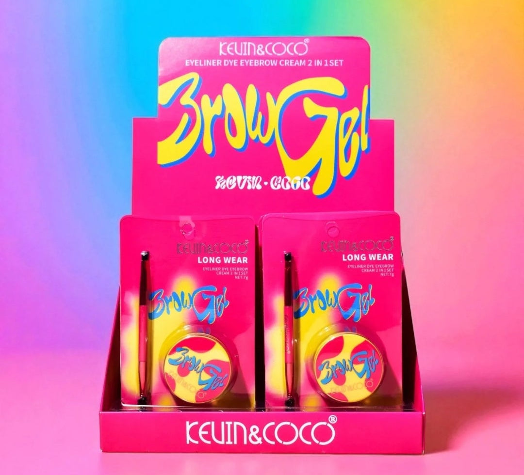 Eye Liner Dye & Eyebrow Cream 2-en-1