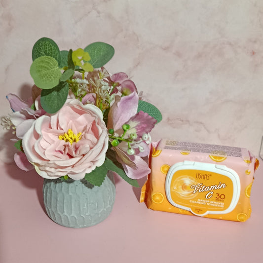 lingettes démaquillantes à la vitamine C