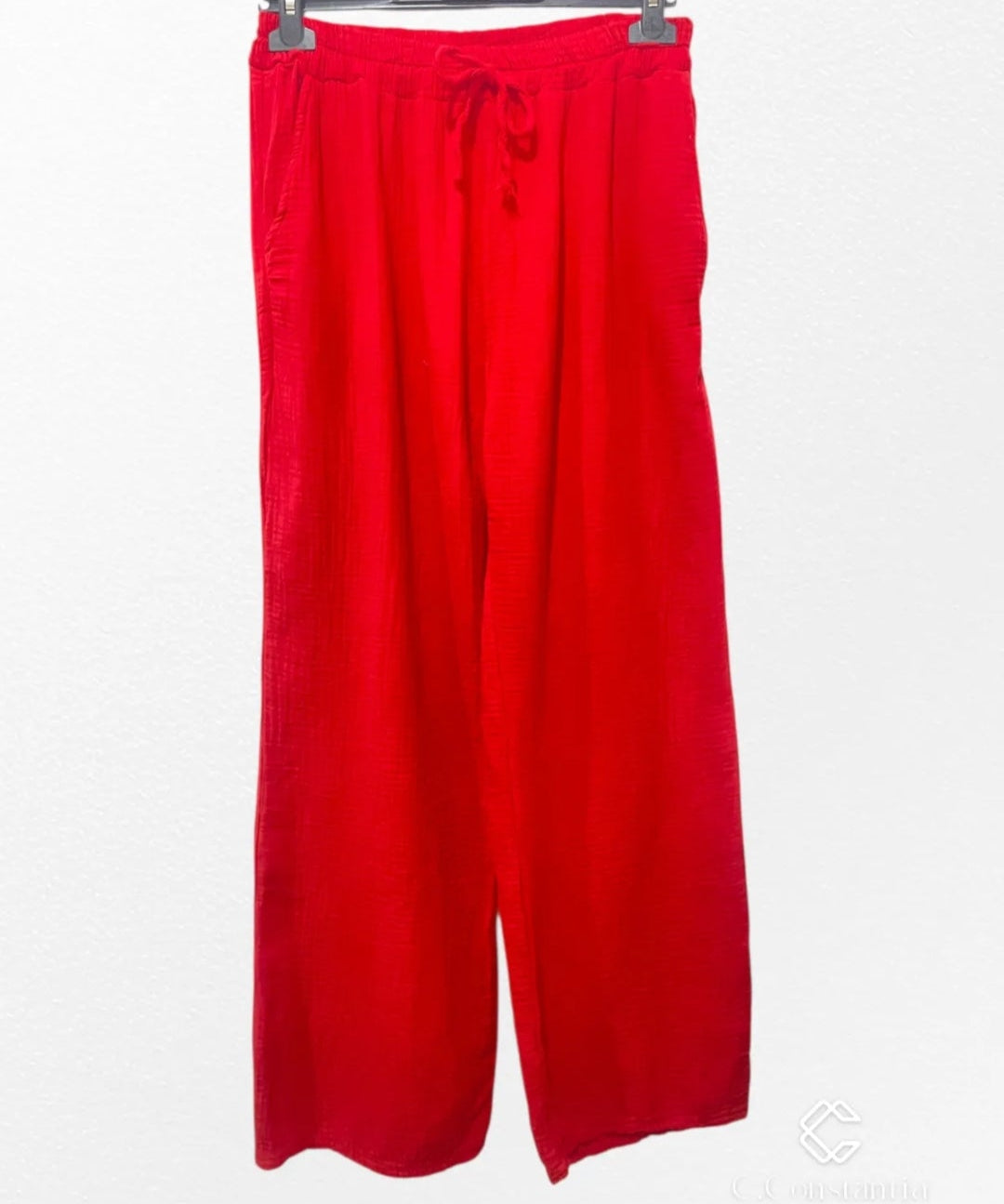 Pantalon fluide gaz de coton