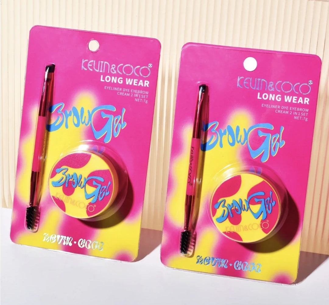 Eye Liner Dye & Eyebrow Cream 2-en-1