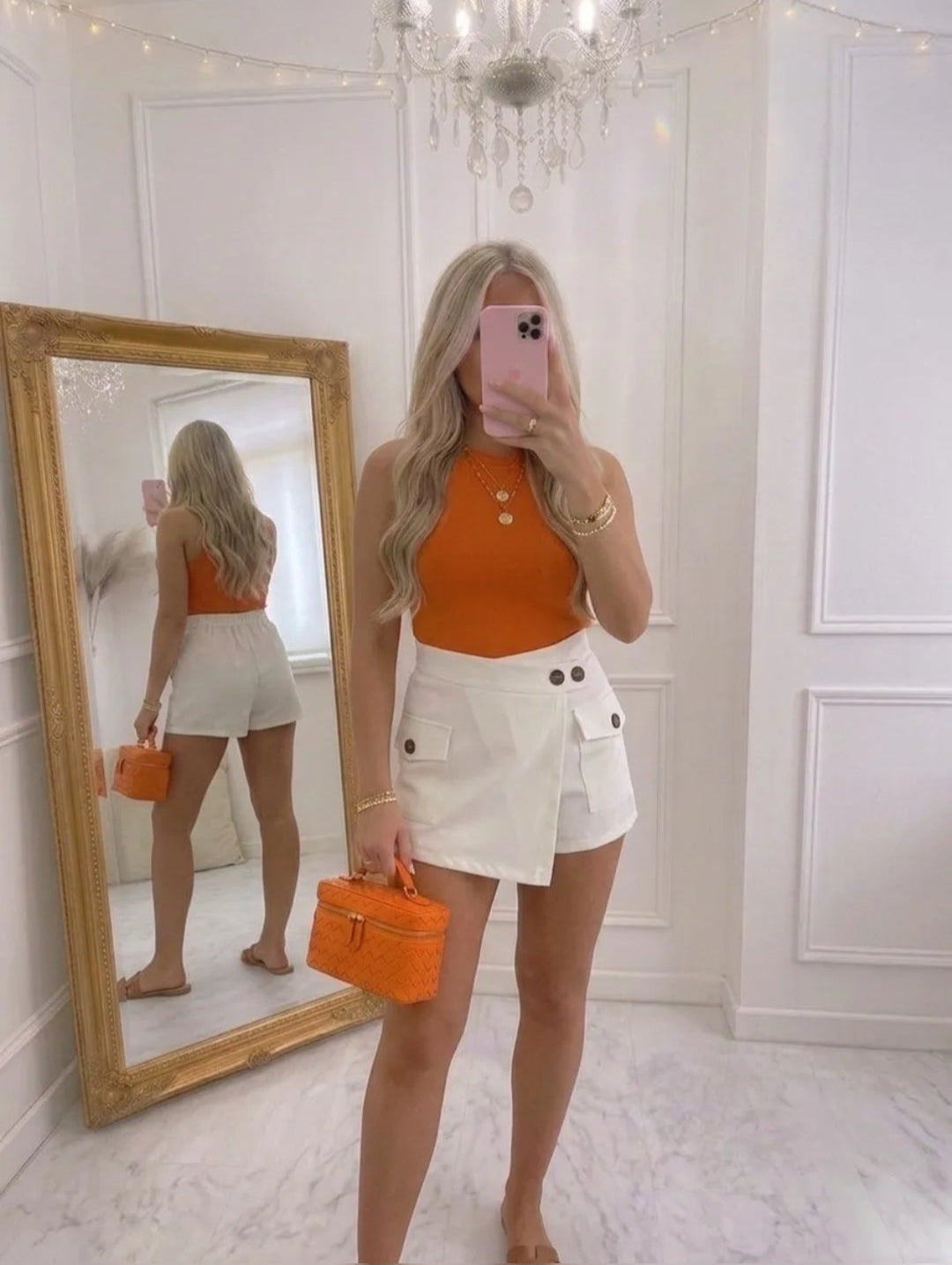 Jupe-short avec deux poches