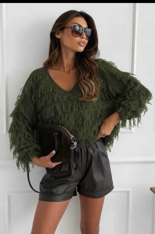 Pull mini franges
