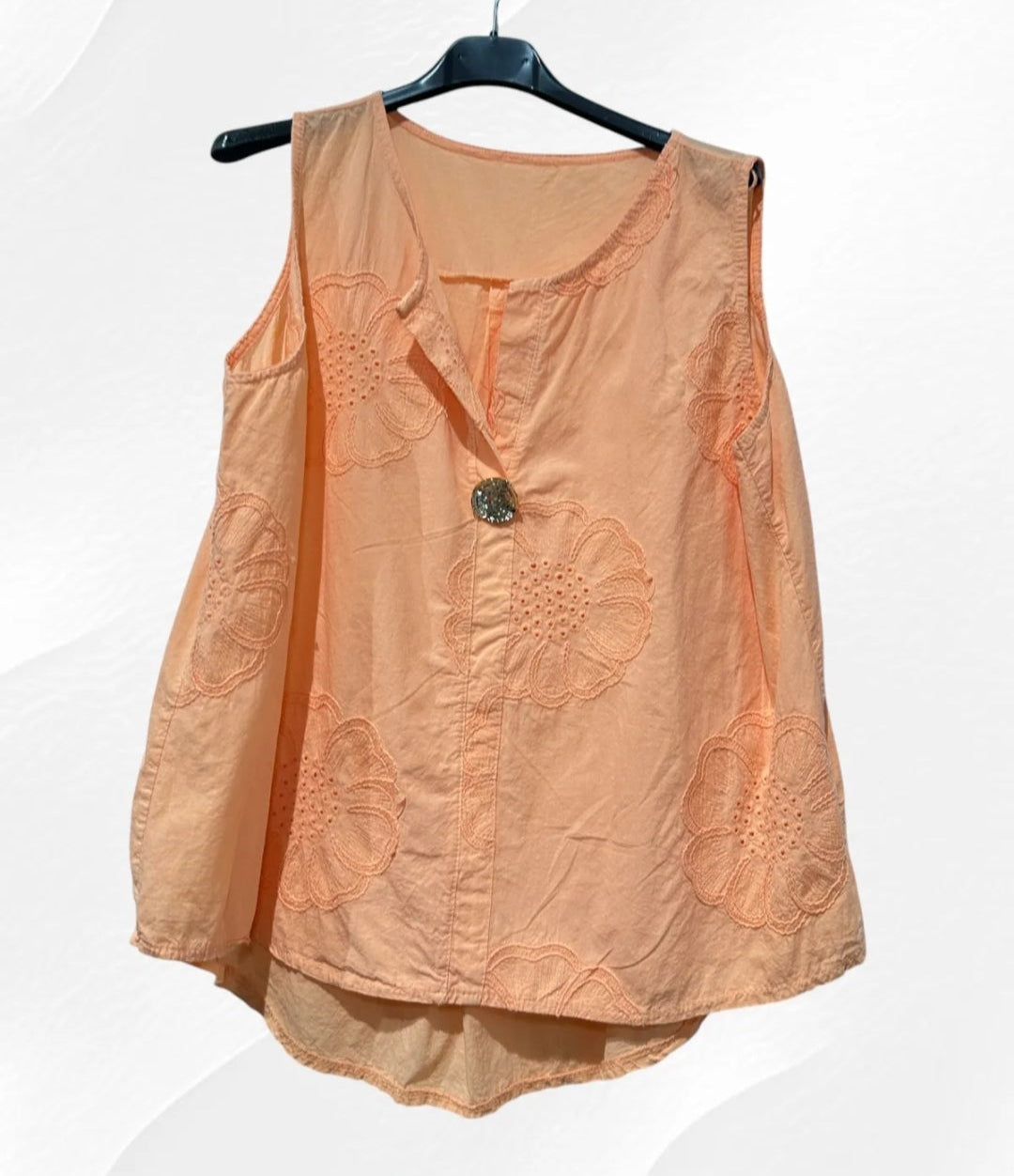 Haut Avec Bouton Broderie