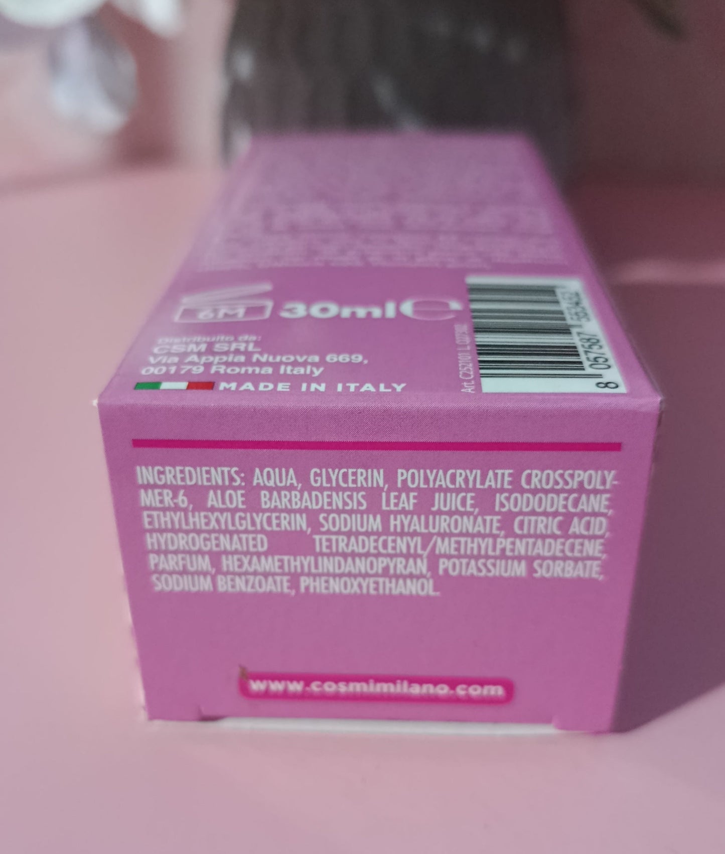 SERUM VISAGE A L'ACIDE HYALURONIQUE