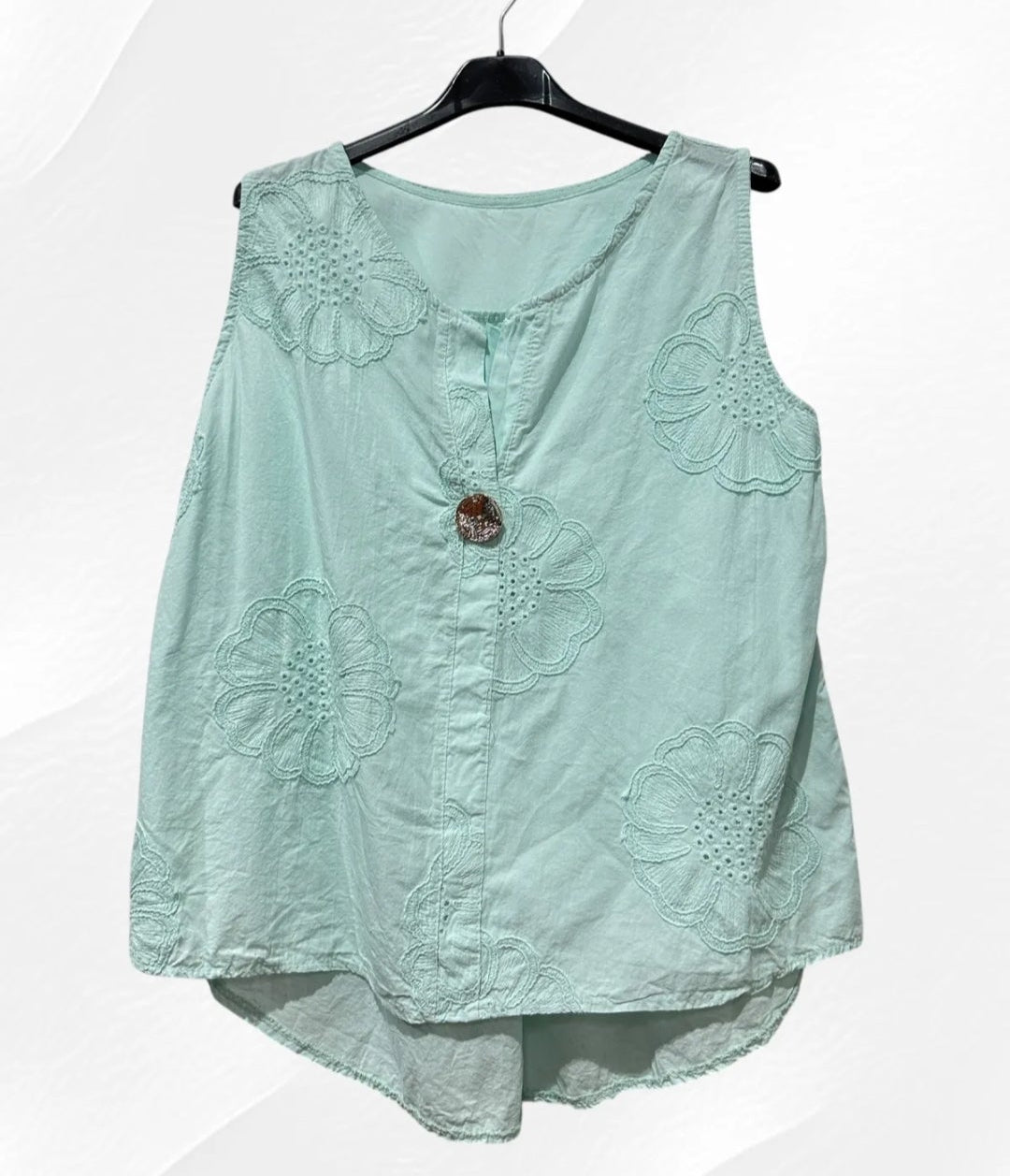 Haut Avec Bouton Broderie