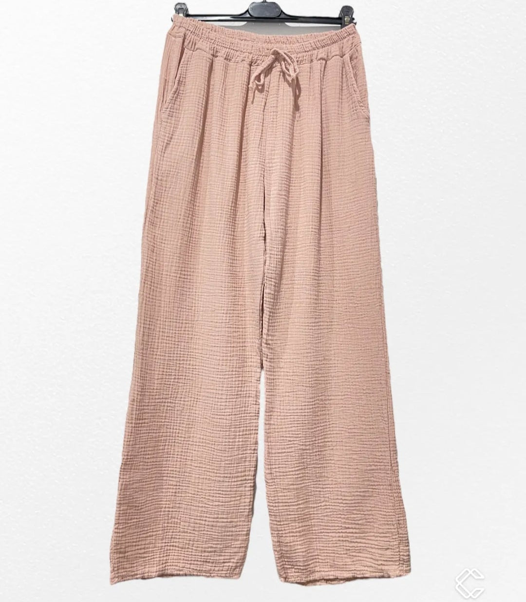 Pantalon fluide gaz de coton
