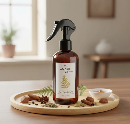 spray d'ambiance et voiture ambar collection zen the chai