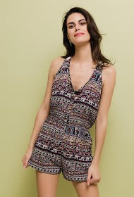 Combishort à motifs